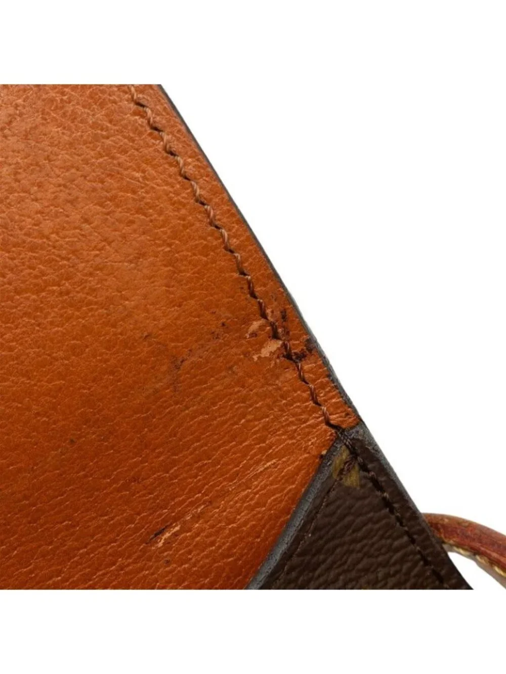 Louis Vuitton Monogram Saint Cloud PM Crossbody Shoulder Bag Brown Leather